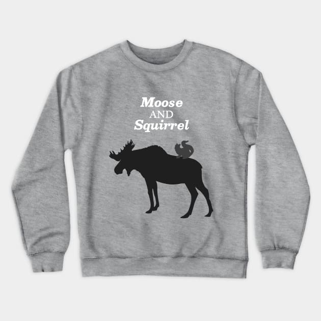 Supernatural Moose and Squirrel Crewneck Sweatshirt by OutlineArt